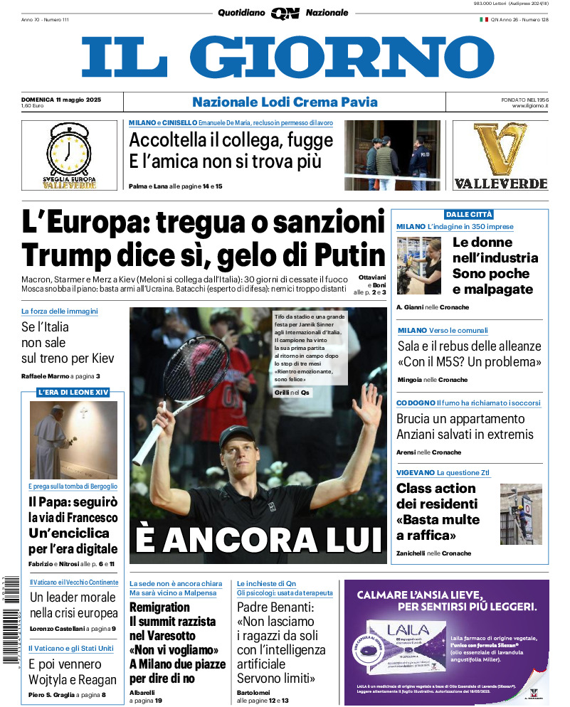 Prima-pagina-il giorno-edizione-di-oggi-20250511